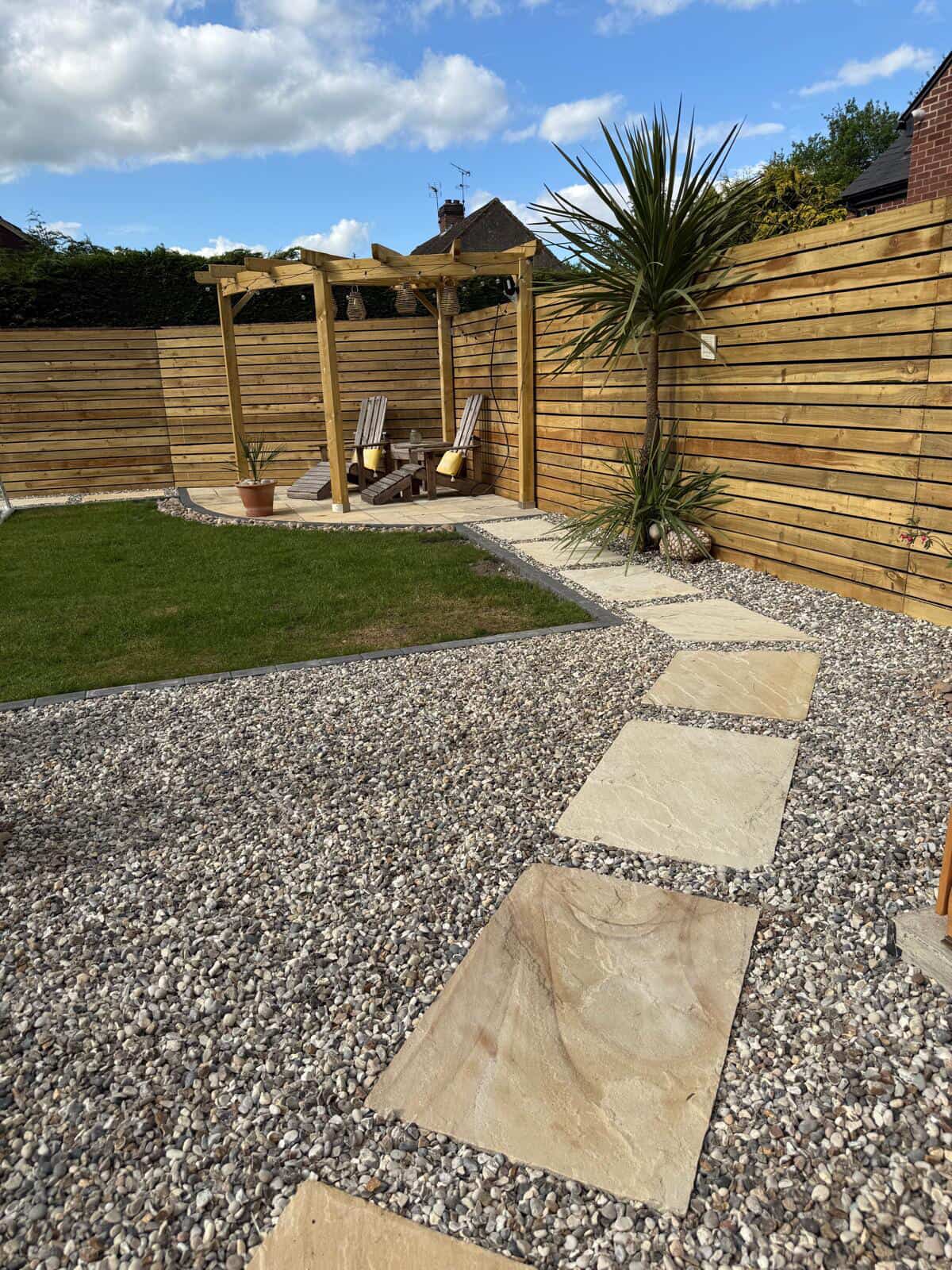 Slatted Fencing to Two Boundaries
