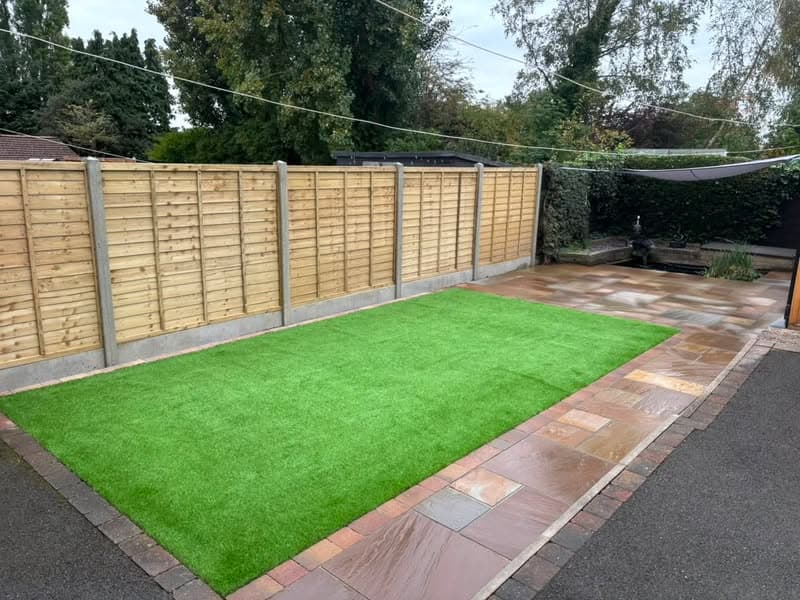 Garden Transformation with Artificial Grass in Chaddesden