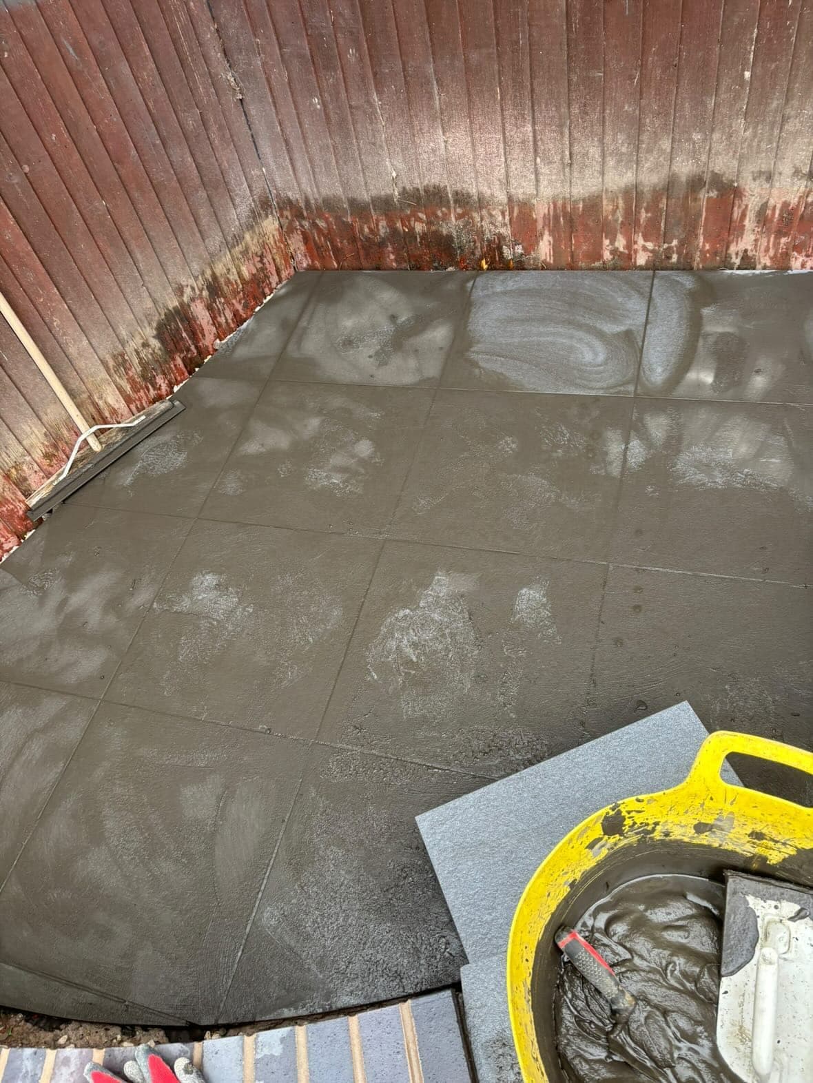 Compacted sub-base prepared and ready for paving