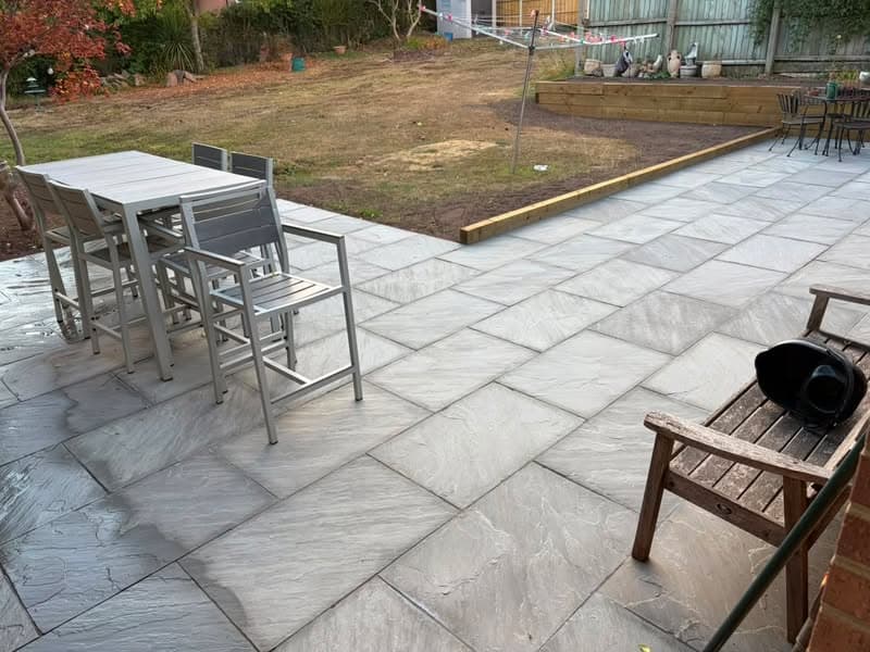 Kandla Grey Sandstone Patio and Path in Allestree
